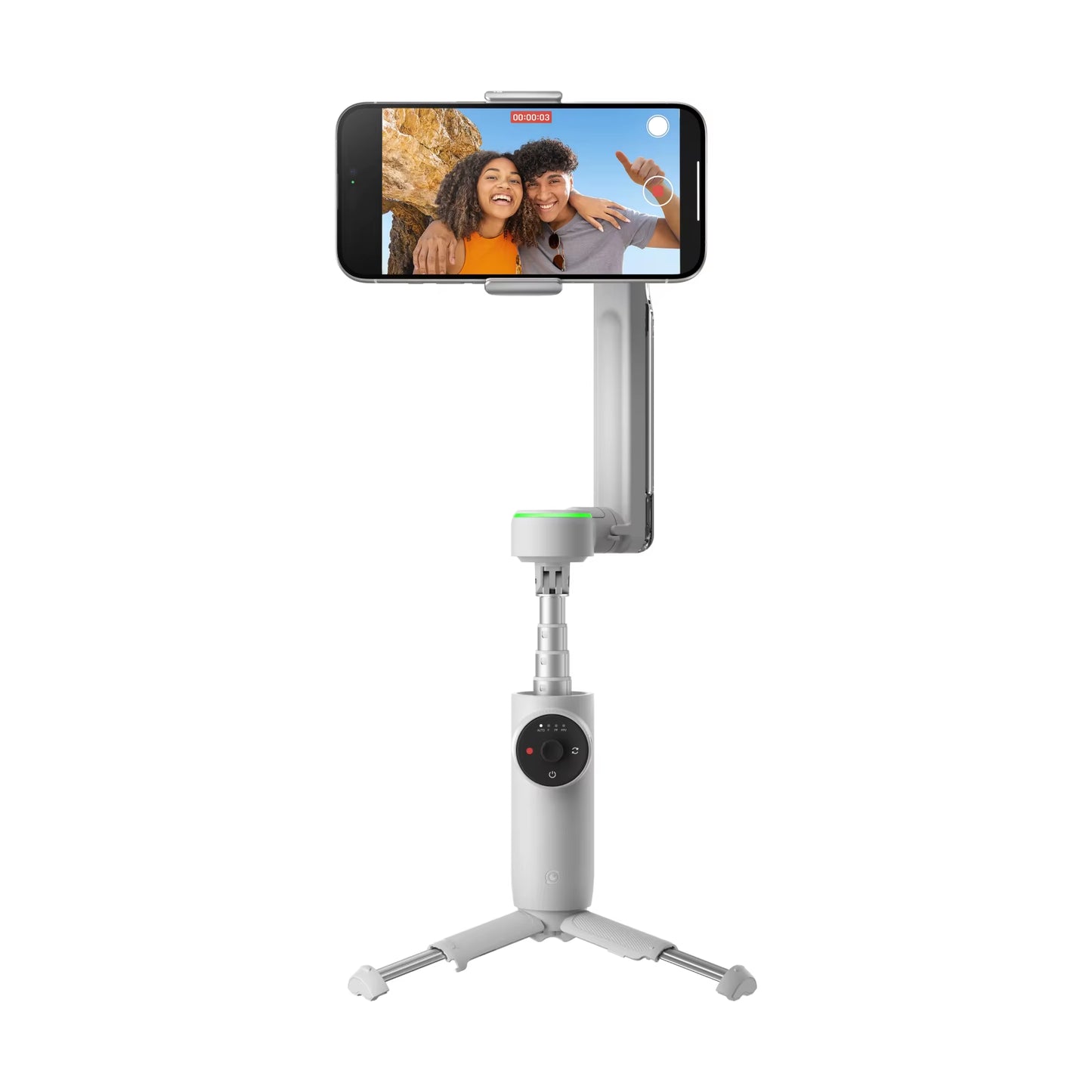 Flow Pro - Ai-Powered Gimbal Stabilizer for Smartphone, Apple Dockkit Enabled, 360º Tracking, 3-Axis Stabilization