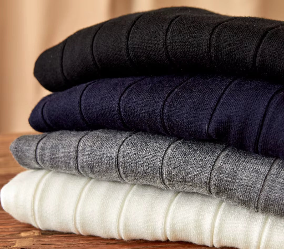 Autumn and Winter Gentry Pullover Slim-Fit Wool Sweater Vintage Italian Long-Sleeved Half-Turtleneck Sweater Trendy Men