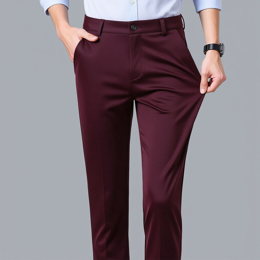 Autumn Thin Trousers Men Formal Dress Suit Pants