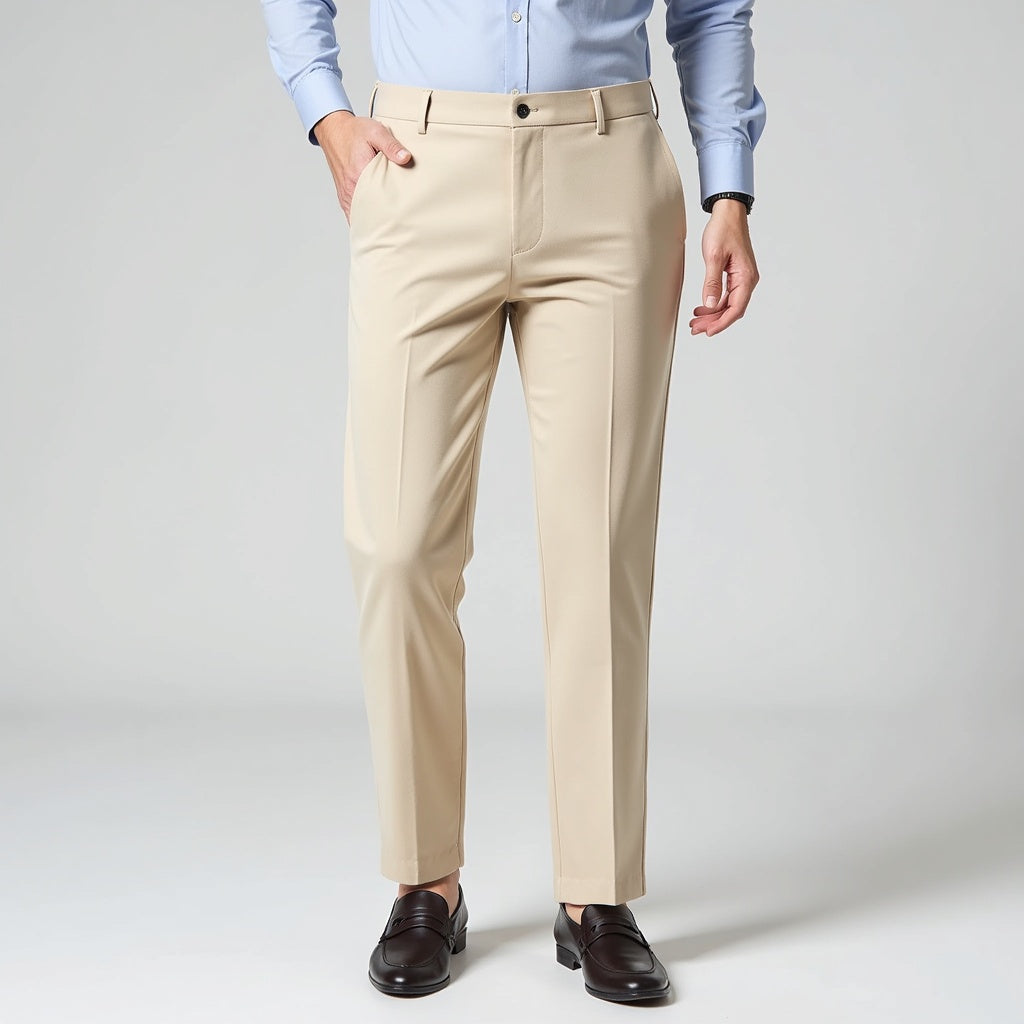 Autumn Thin Trousers Men Formal Dress Suit Pants