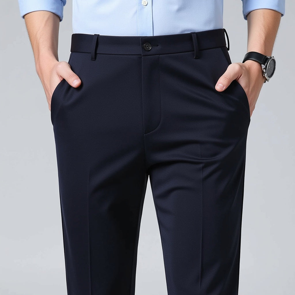 Autumn Thin Trousers Men Formal Dress Suit Pants