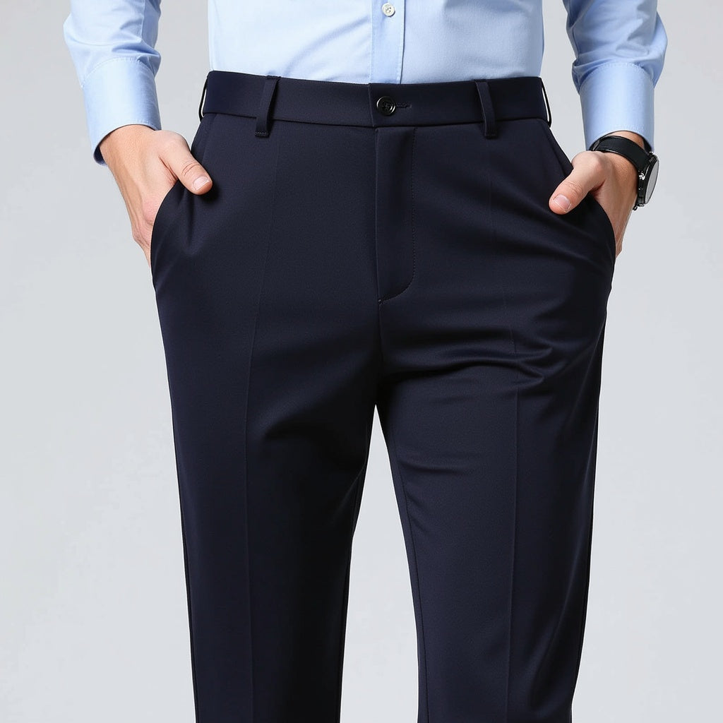 Autumn Thin Trousers Men Formal Dress Suit Pants