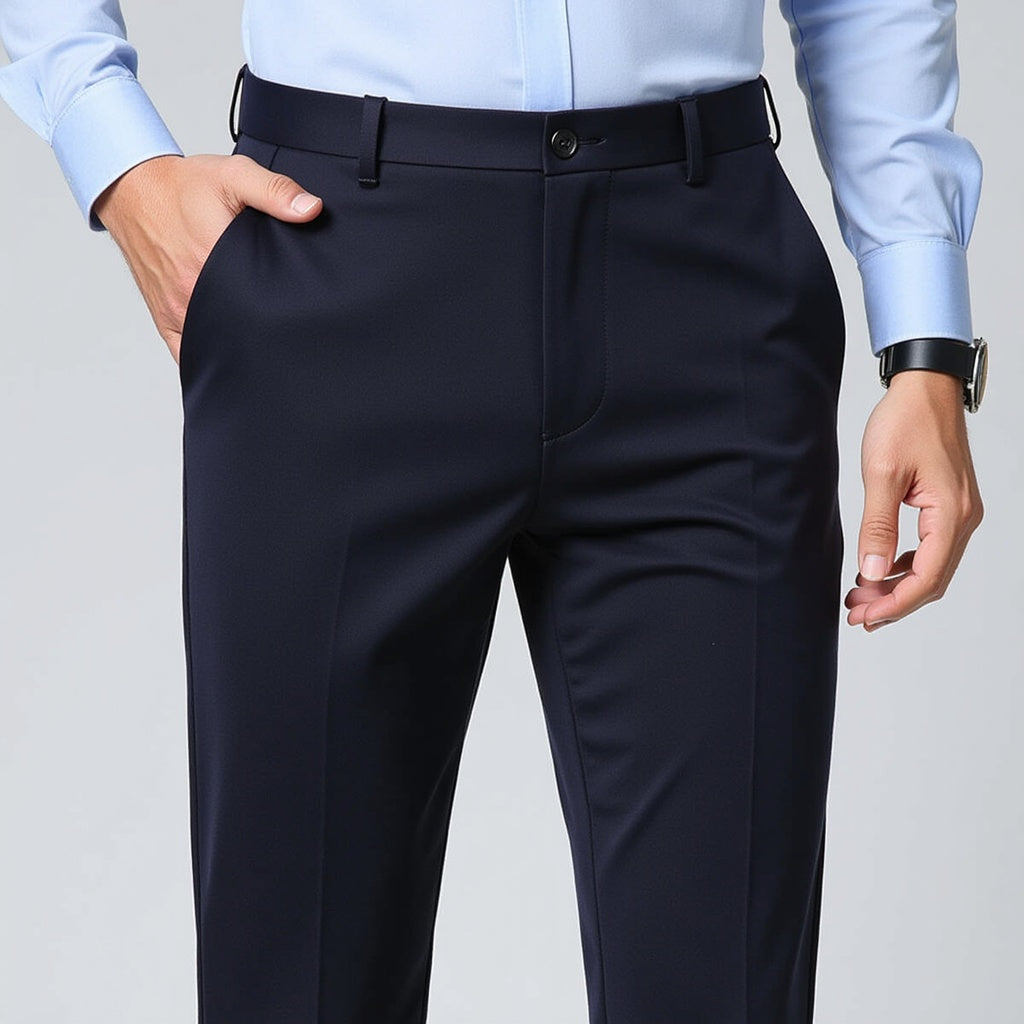 Autumn Thin Trousers Men Formal Dress Suit Pants