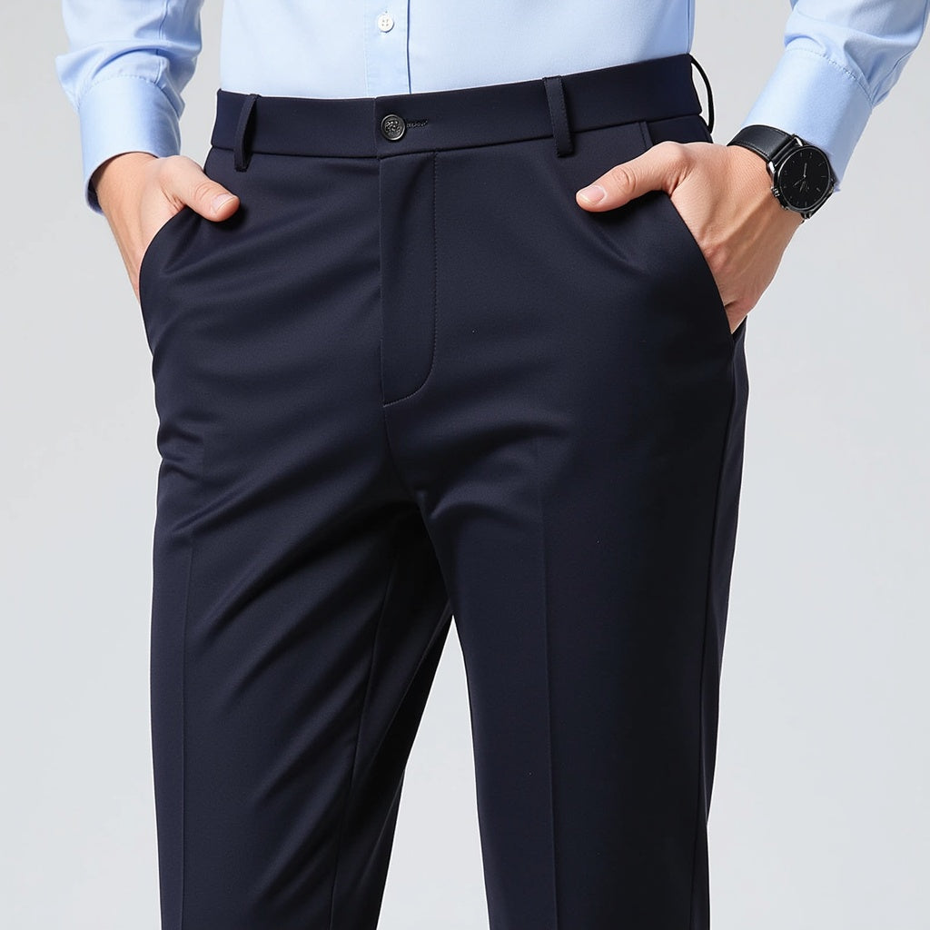 Autumn Thin Trousers Men Formal Dress Suit Pants