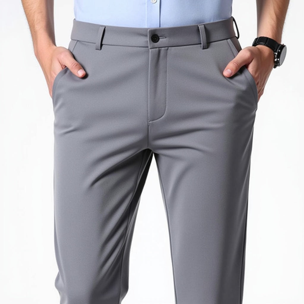 Autumn Thin Trousers Men Formal Dress Suit Pants