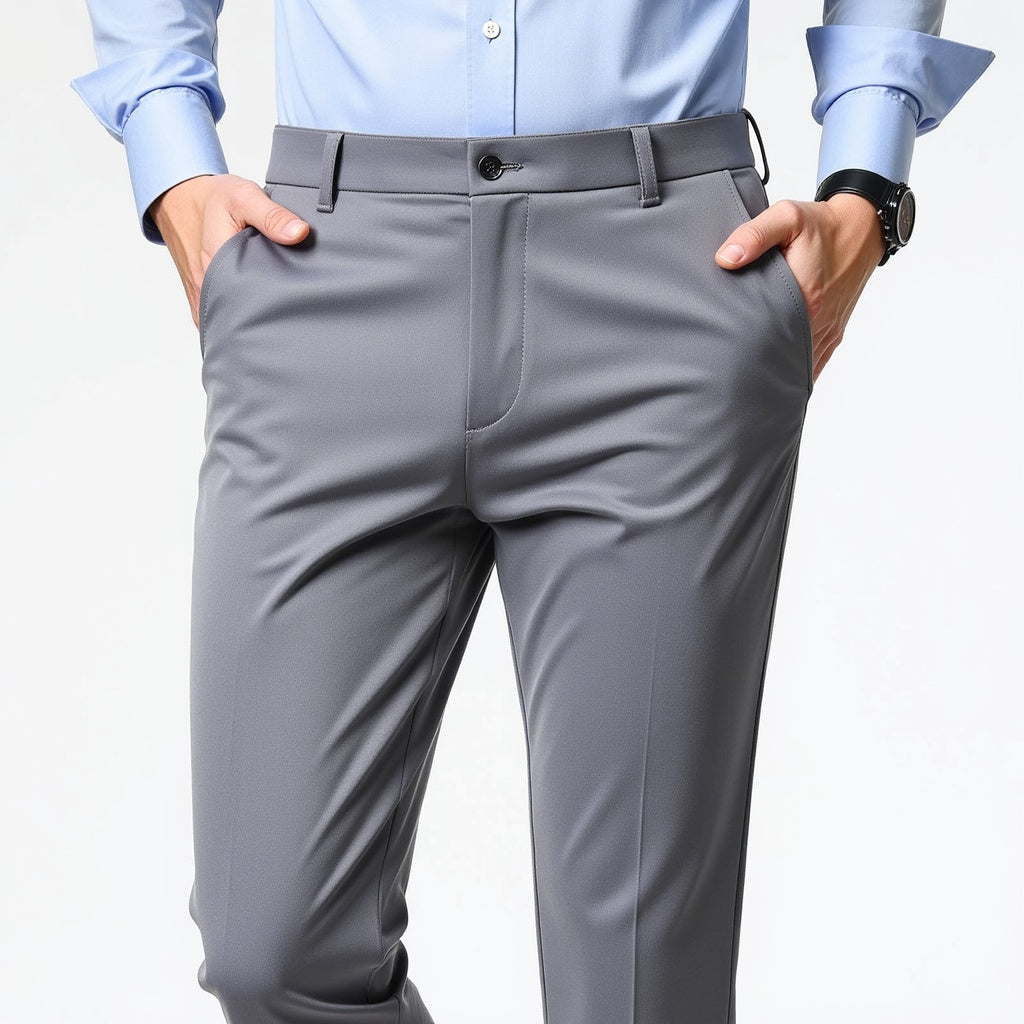 Autumn Thin Trousers Men Formal Dress Suit Pants