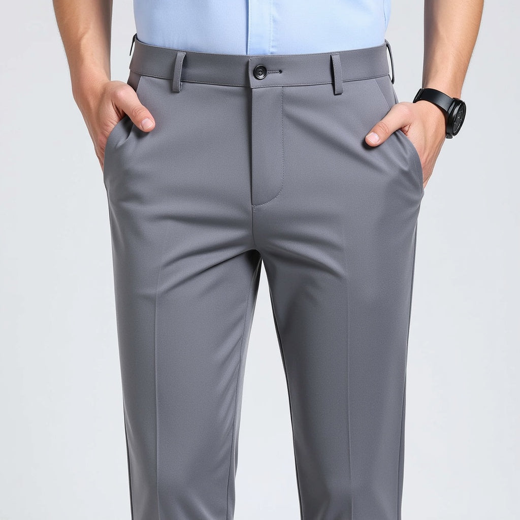Autumn Thin Trousers Men Formal Dress Suit Pants