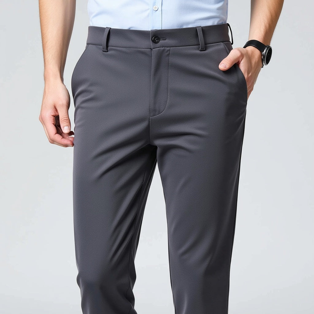Autumn Thin Trousers Men Formal Dress Suit Pants