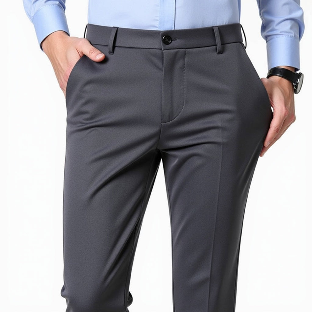 Autumn Thin Trousers Men Formal Dress Suit Pants