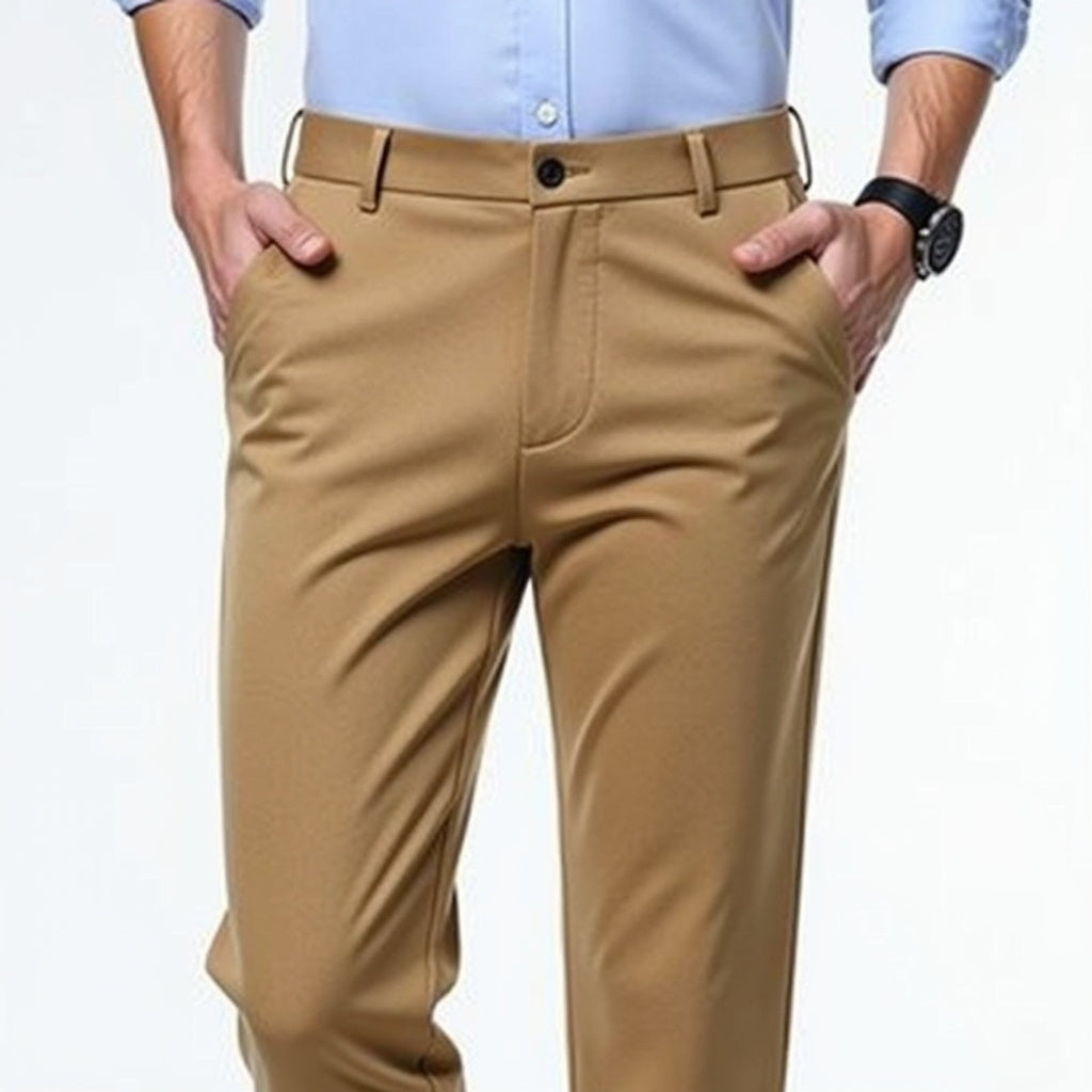 Autumn Thin Trousers Men Formal Dress Suit Pants