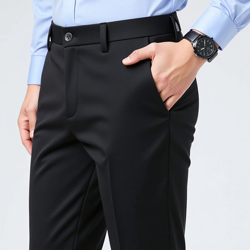 Autumn Thin Trousers Men Formal Dress Suit Pants