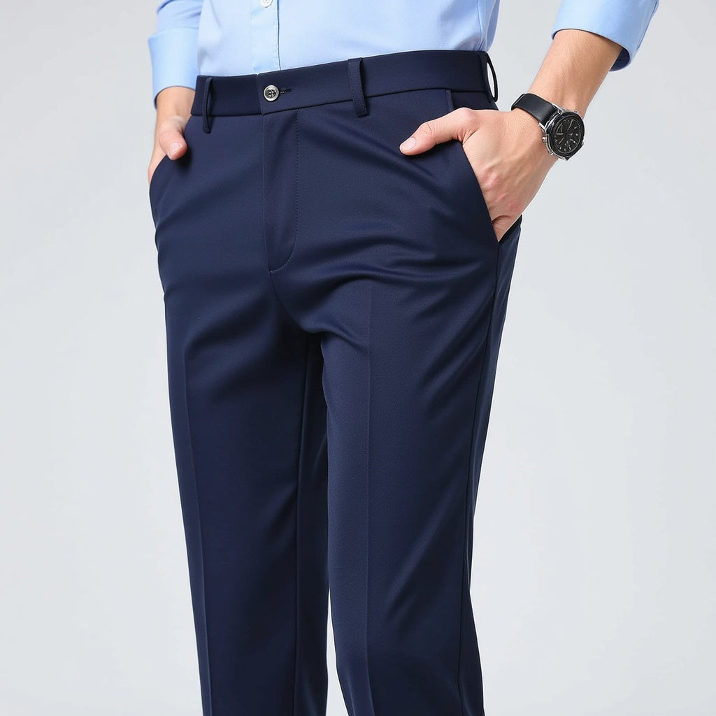 Autumn Thin Trousers Men Formal Dress Suit Pants