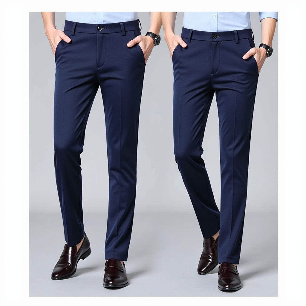 Autumn Thin Trousers Men Formal Dress Suit Pants