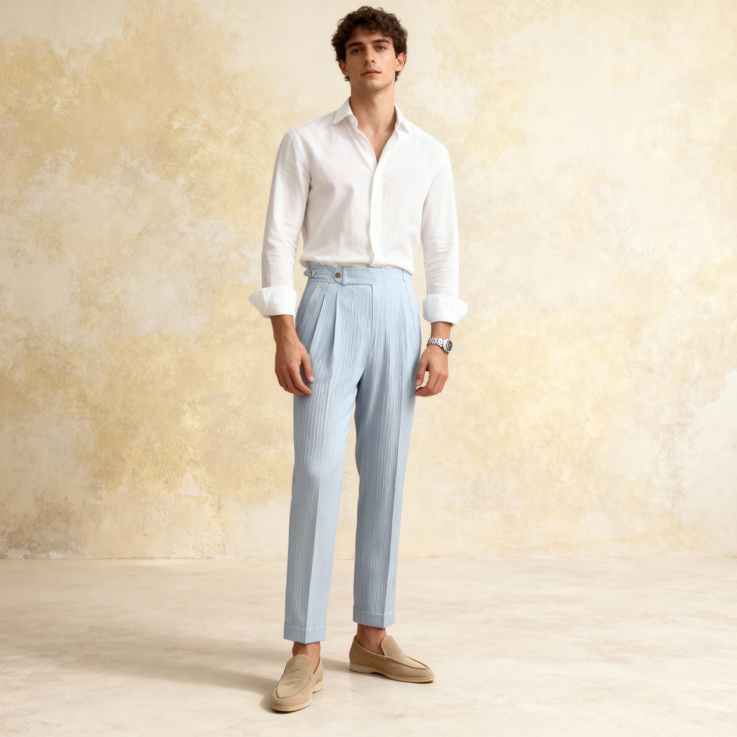Thin Italian Straight Casual Trousers