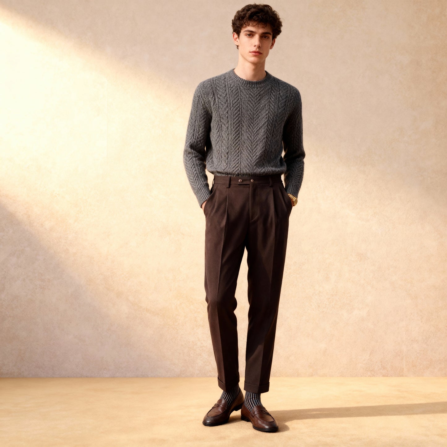 Business Straight Slim Trousers