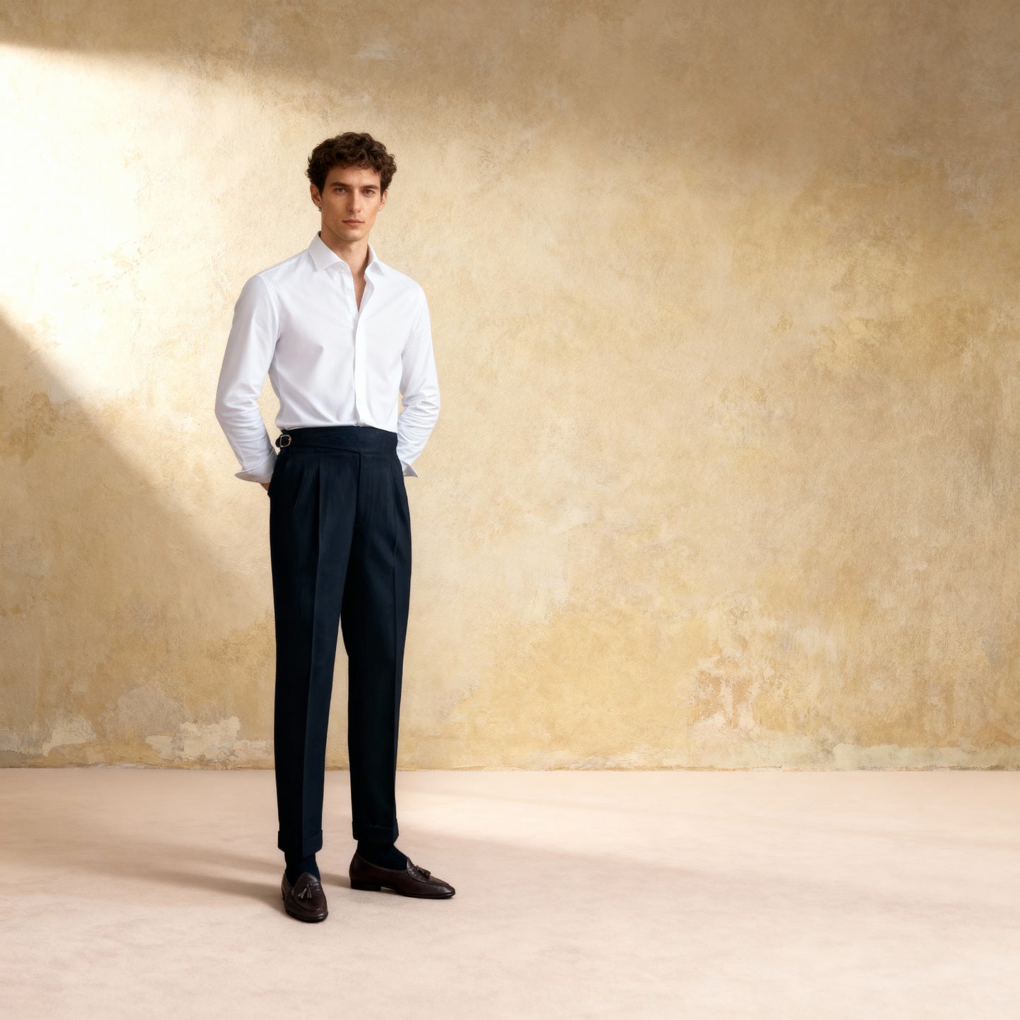 Italian Naples High Waist Trousers