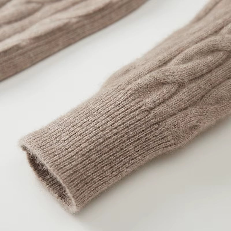 New Release: Men'S Collar V-Neck Cardigan Sweater, Thickened 100% Merino Wool Knit Sweater for Autumn Winter Warm Men'S Clothing