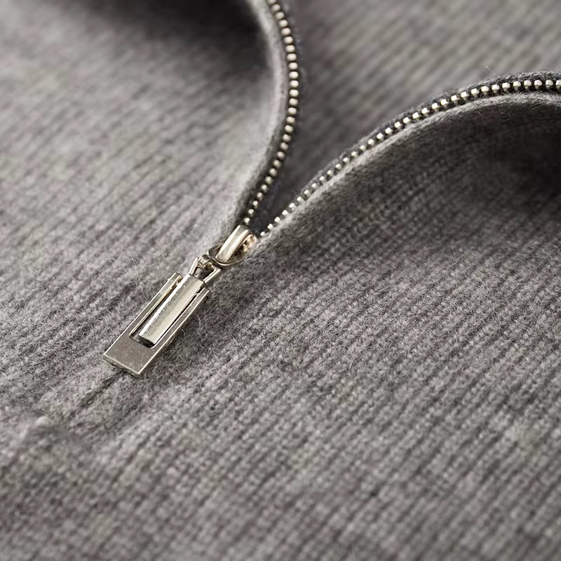 New Product Men'S Sweater 100% Merino Wool Sweater Men'S POLO Collar Knitted Pullover Casual Business Warm Sweater Autumn/Winter