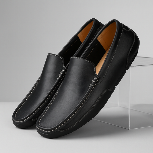 Premium Leather Slip-On Loafers™