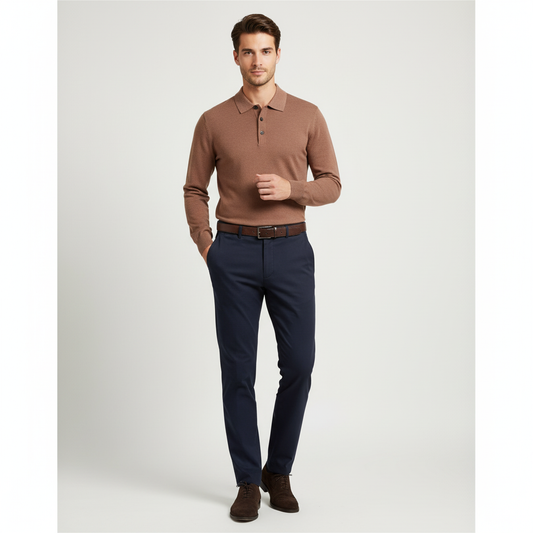 100% Wool Business Polo sweater