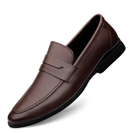 Quality Loafers Genuine Leather Pointed Shoes