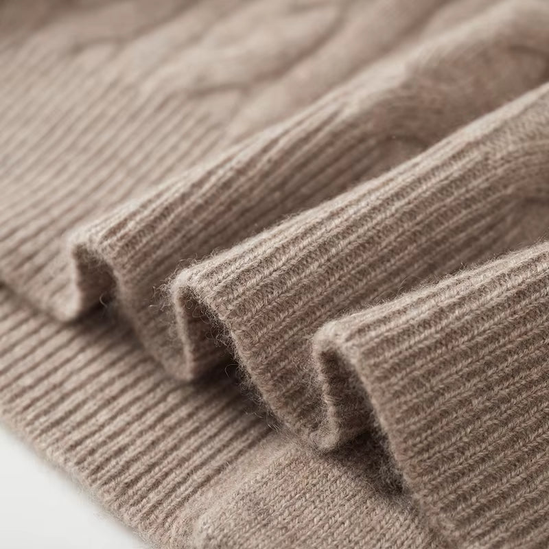 New Release: Men'S Collar V-Neck Cardigan Sweater, Thickened 100% Merino Wool Knit Sweater for Autumn Winter Warm Men'S Clothing