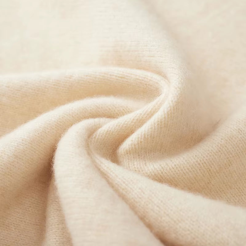 Men'S Sweater 100% Merino Wool Sweater Men'S Half Height Stand up Collar Knitted Pullover Casual Business Warm Sweater Winter