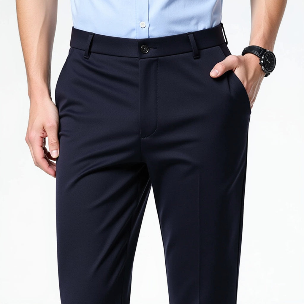 Autumn Thin Trousers Men Formal Dress Suit Pants