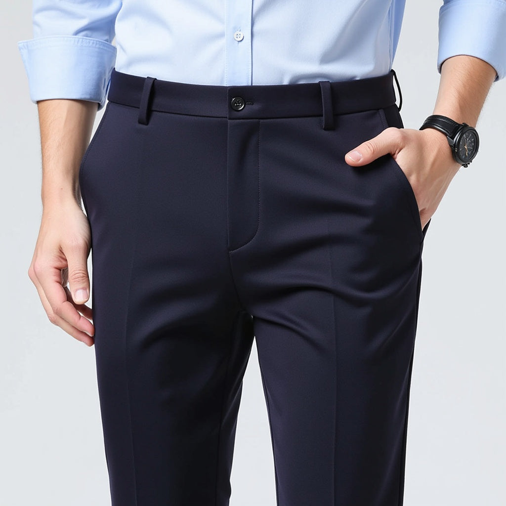 Autumn Thin Trousers Men Formal Dress Suit Pants