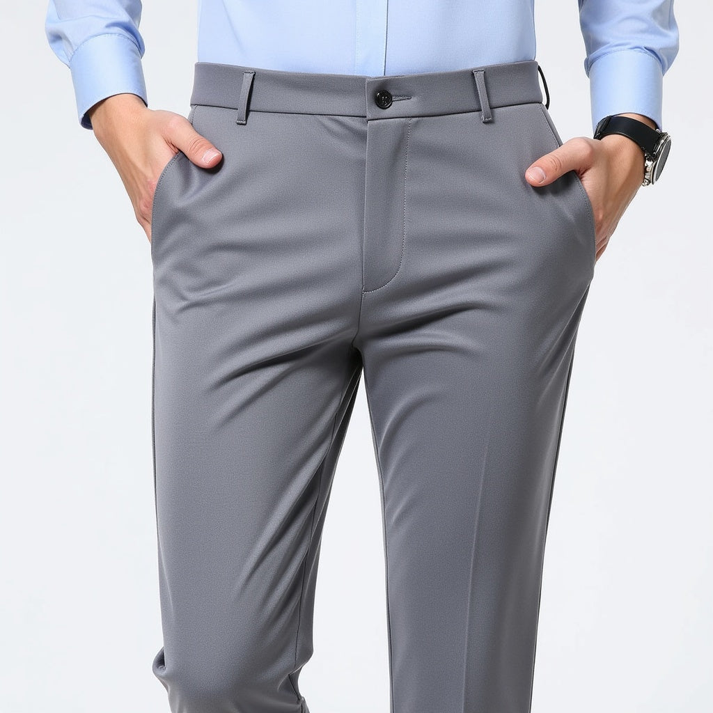 Autumn Thin Trousers Men Formal Dress Suit Pants