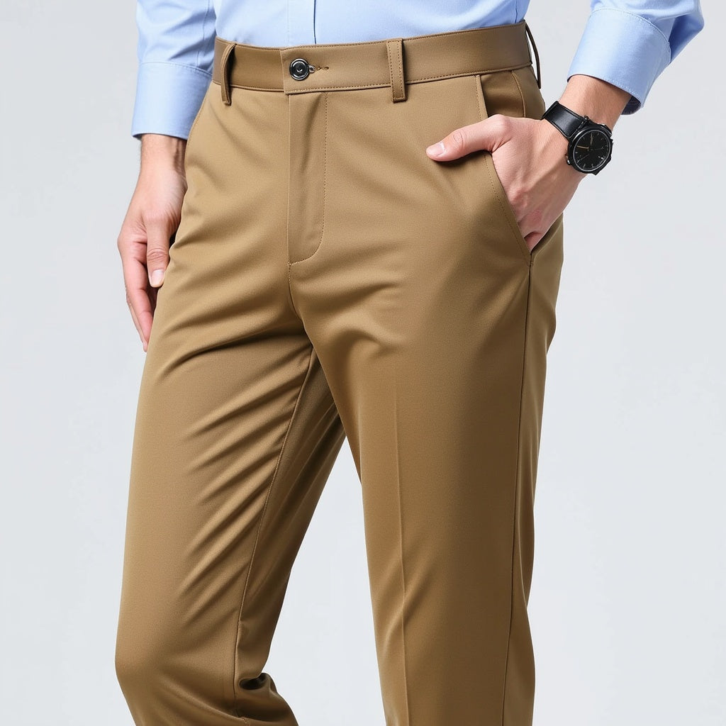 Autumn Thin Trousers Men Formal Dress Suit Pants