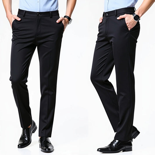 Autumn Thin Trousers Men Formal Dress Suit Pants