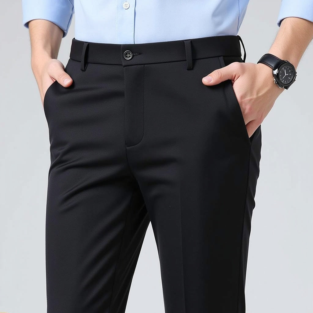 Autumn Thin Trousers Men Formal Dress Suit Pants