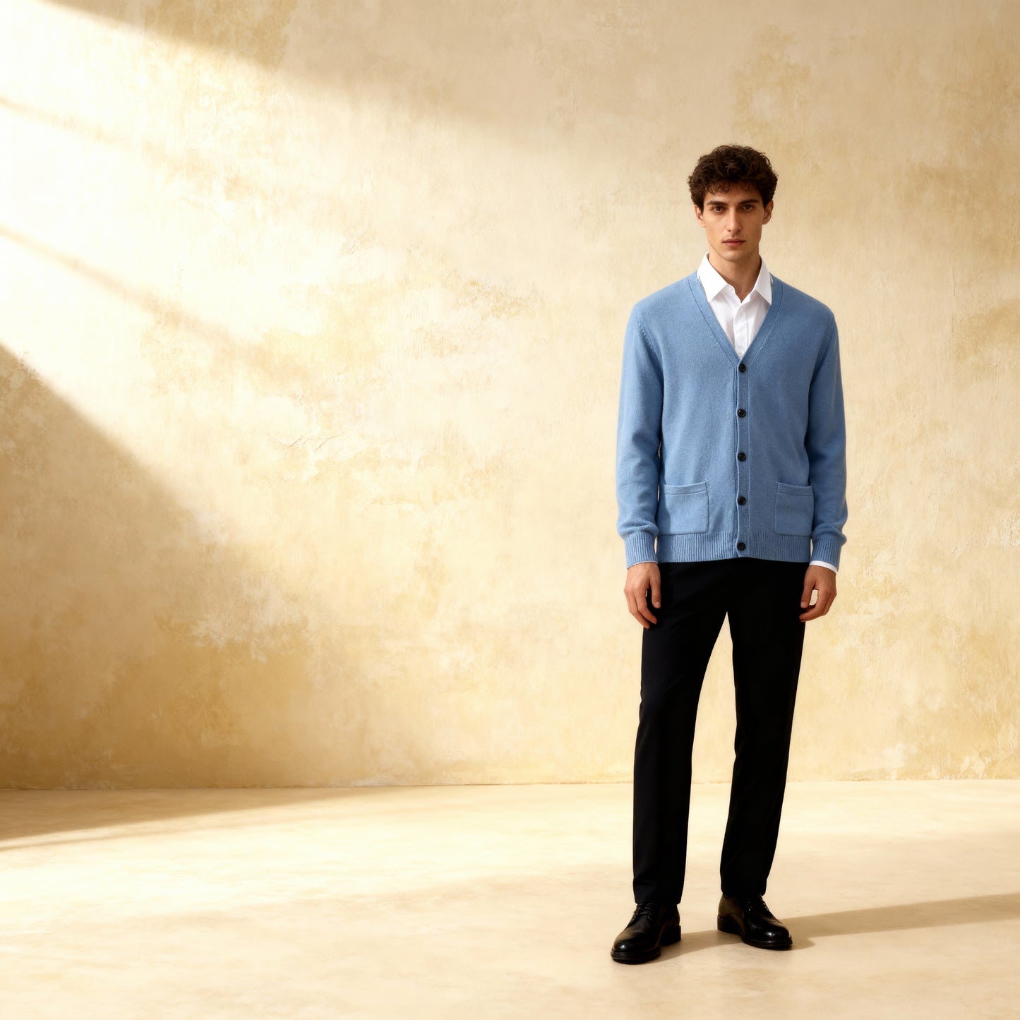 Thick Knitted Cardigan 100% Merino Wool Knitted Sweater