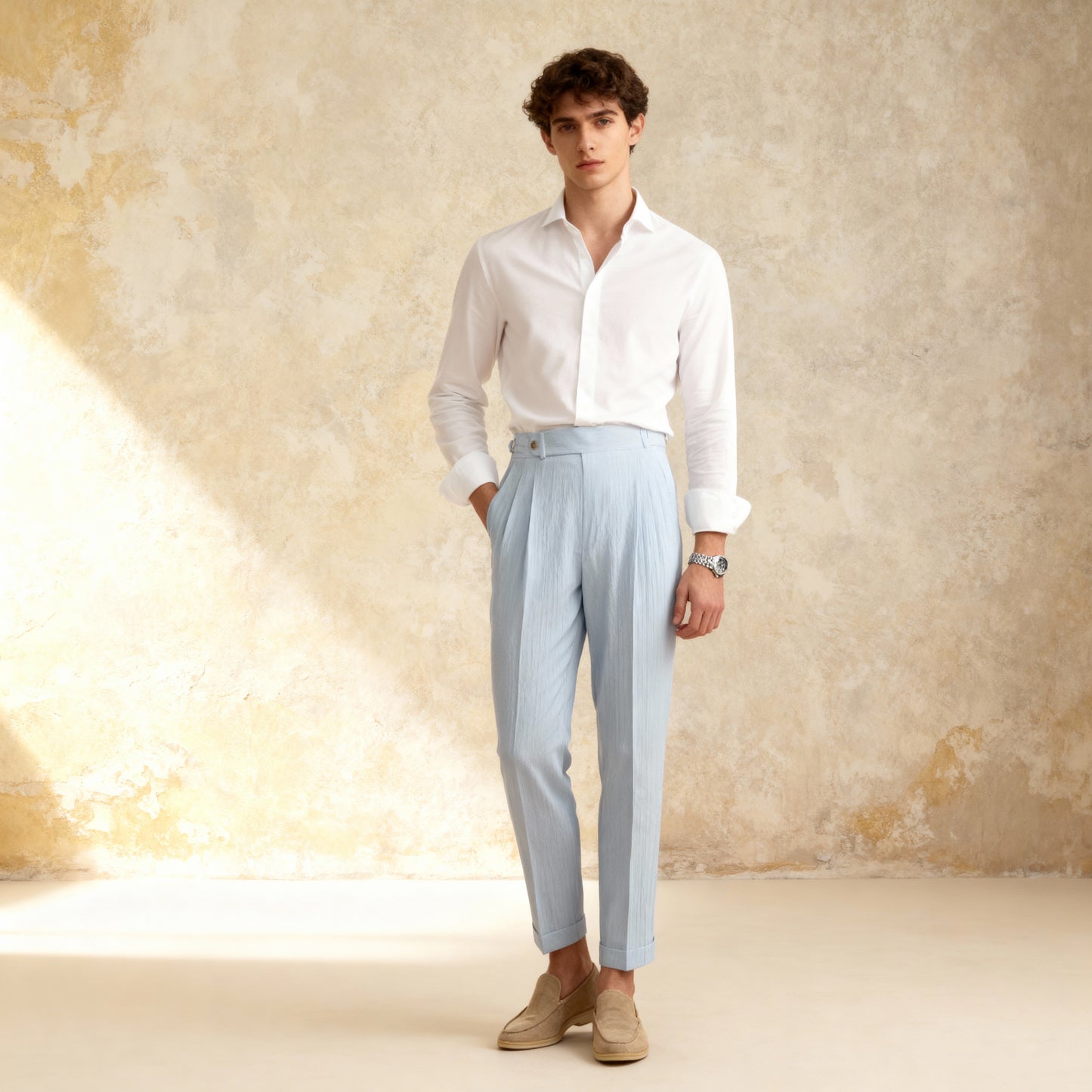 Thin Italian Straight Casual Trousers