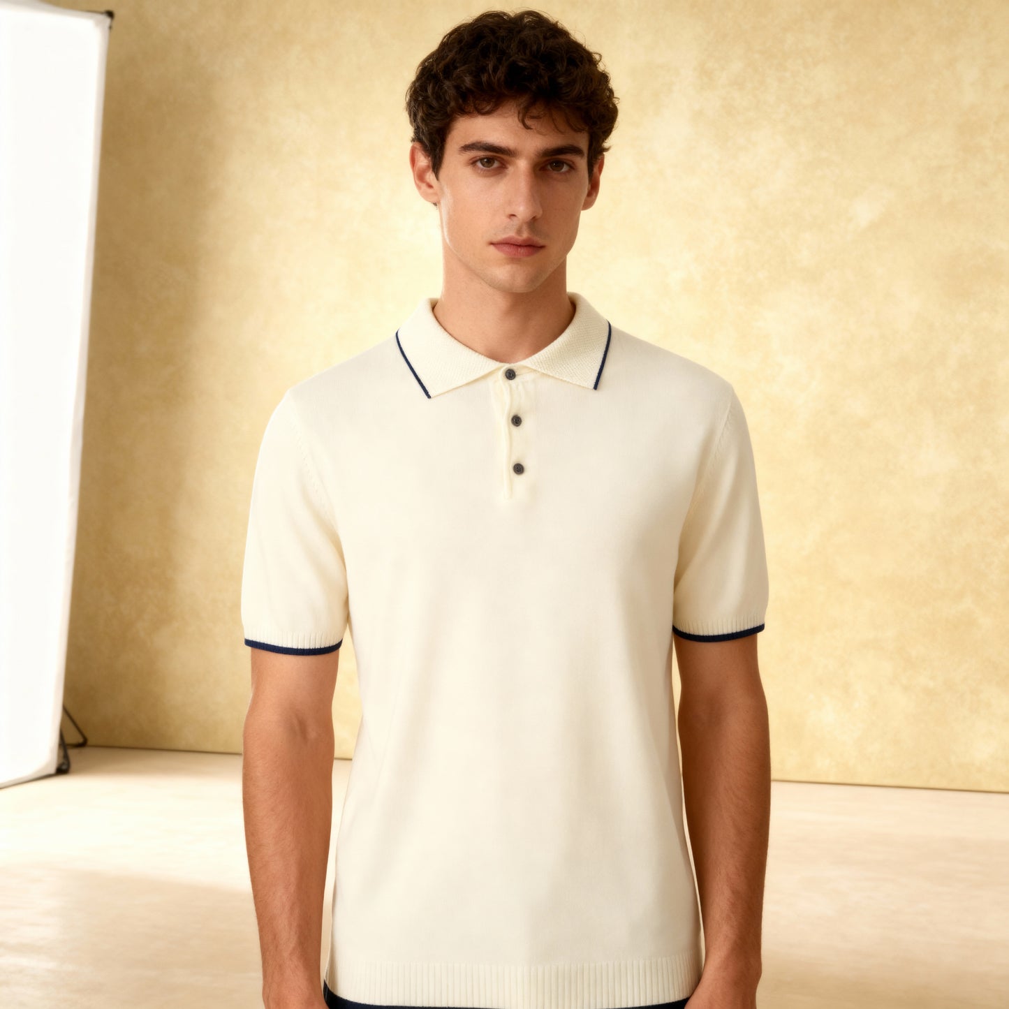 100% Pure Merino Wool Men'S POLO