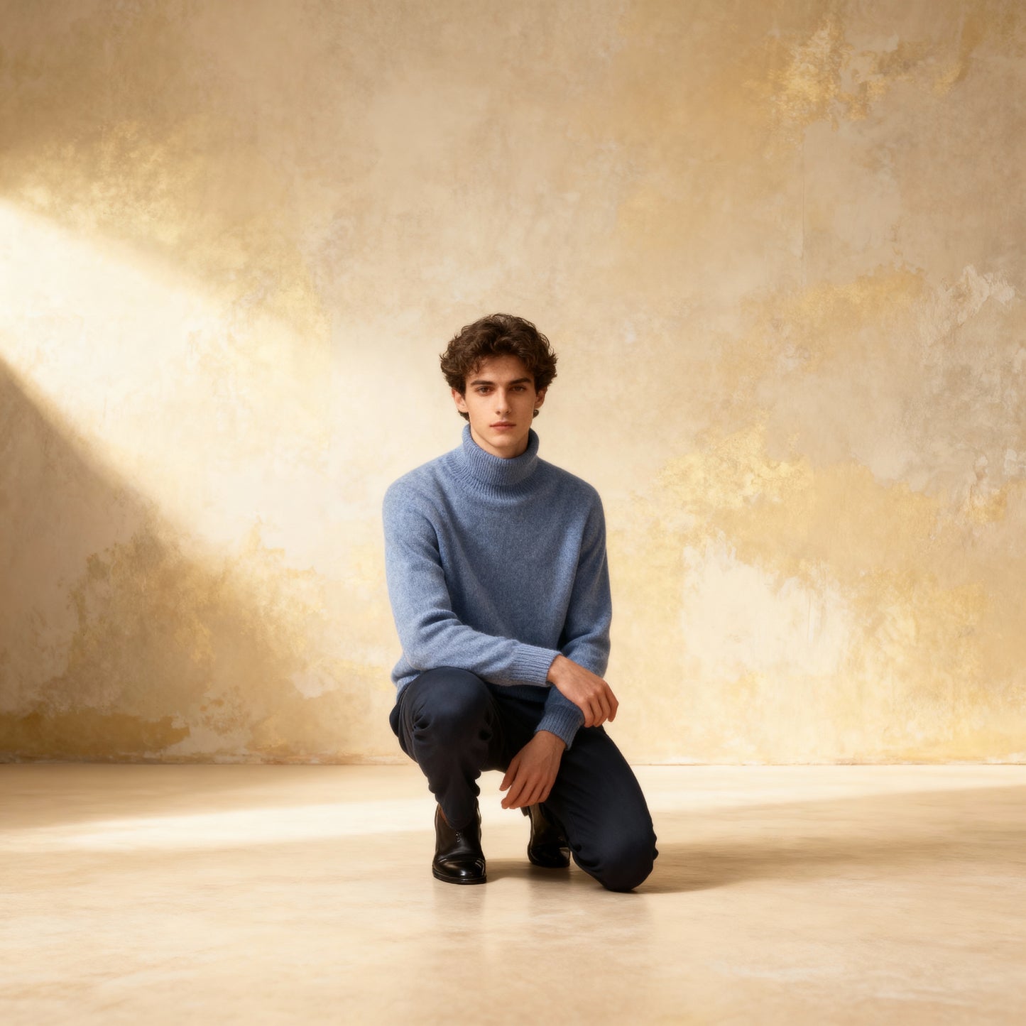 100% Pure Wool High Lapel Pullover