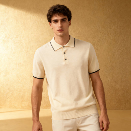 100% Pure Merino Wool Men'S POLO