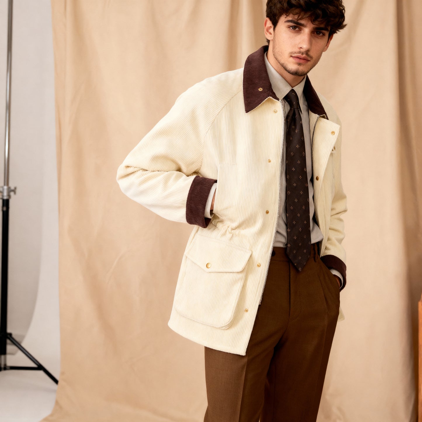 Warm Cotton Corduroy Jacket British Hunting