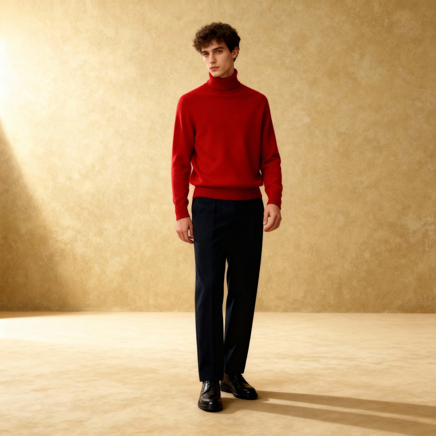 100% Pure Wool High Lapel Pullover