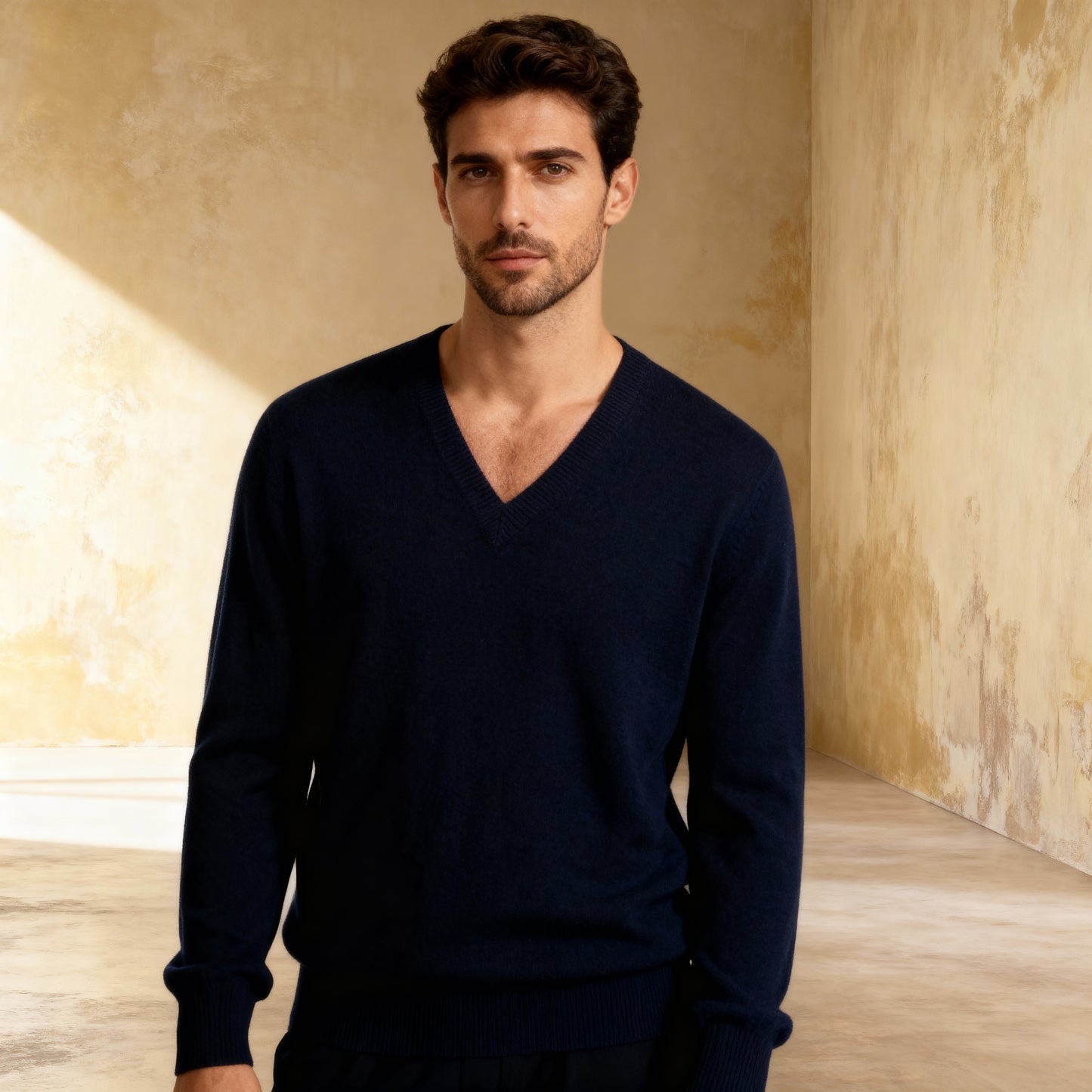 Merino Wool Sweater V-Neck