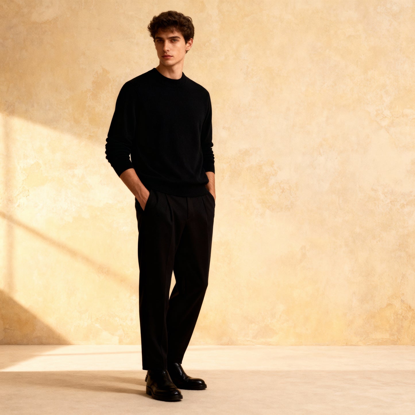 100% Merino Collar Bottom Shirt