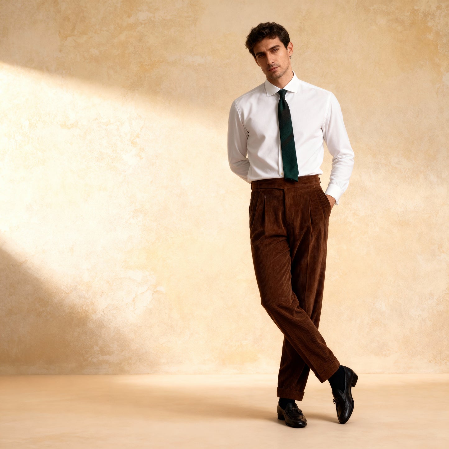 England Pants High-Waisted Straight Trousers