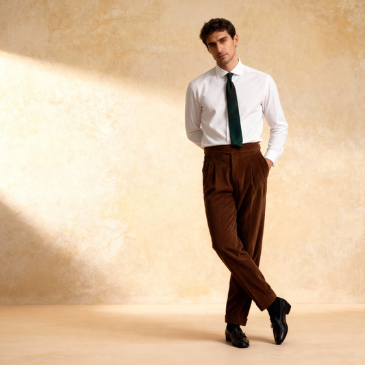 England Pants High-Waisted Straight Trousers