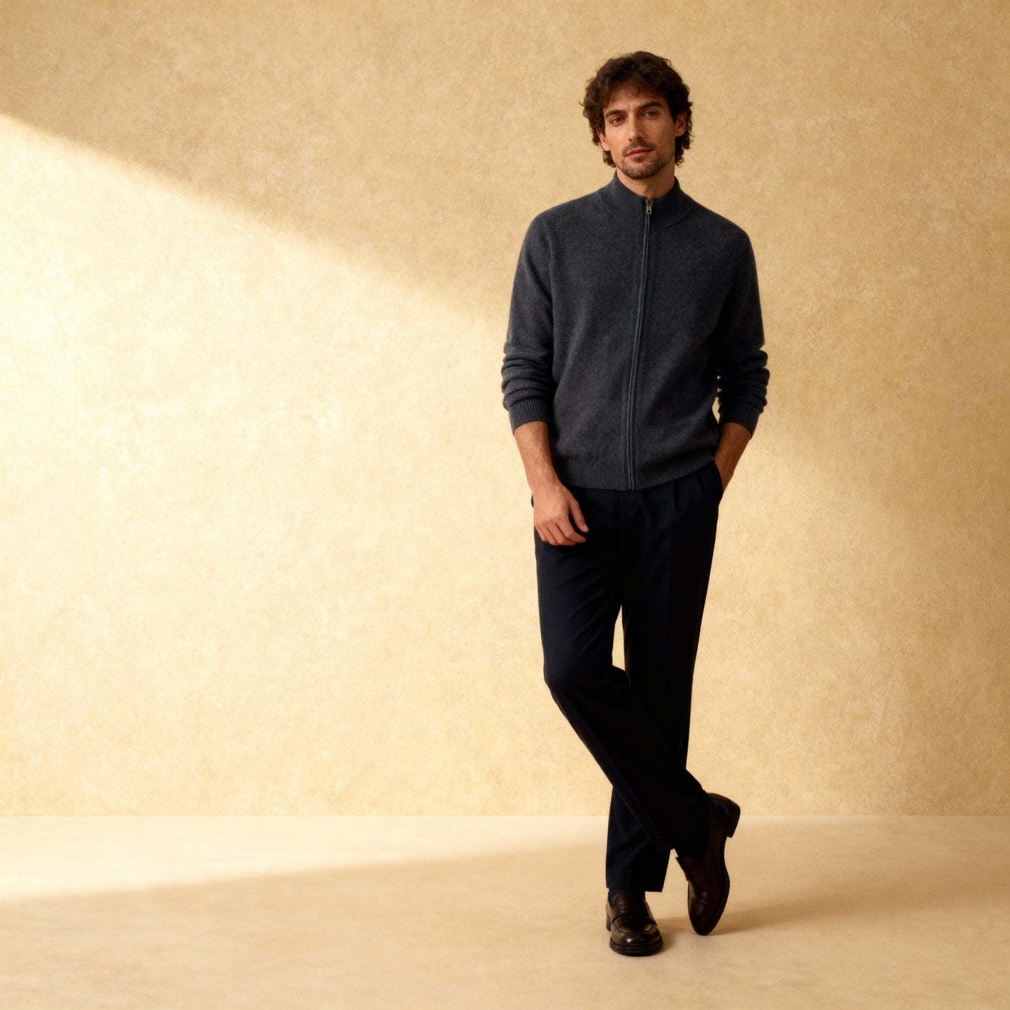 Double Sided Thick Sweater 100% Merino  Cardigan