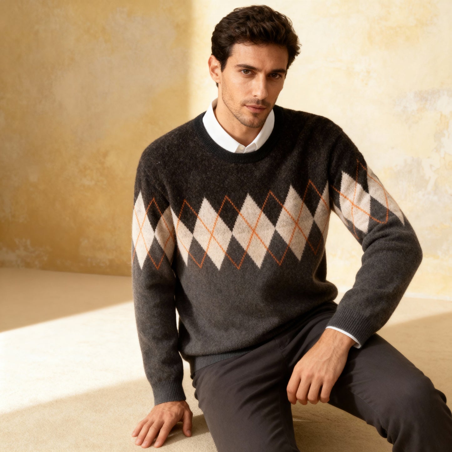 100% Pure Wool round Neck Pullover