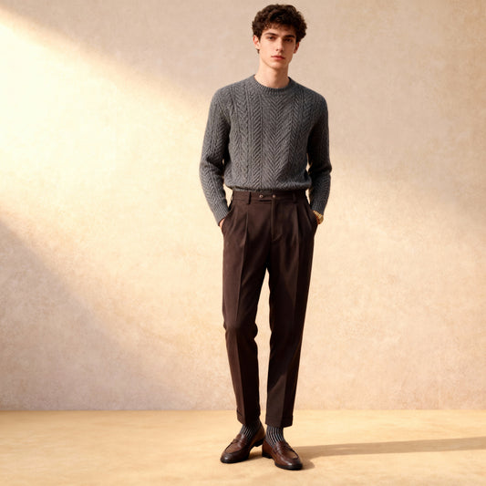 Business Straight Slim  Trousers