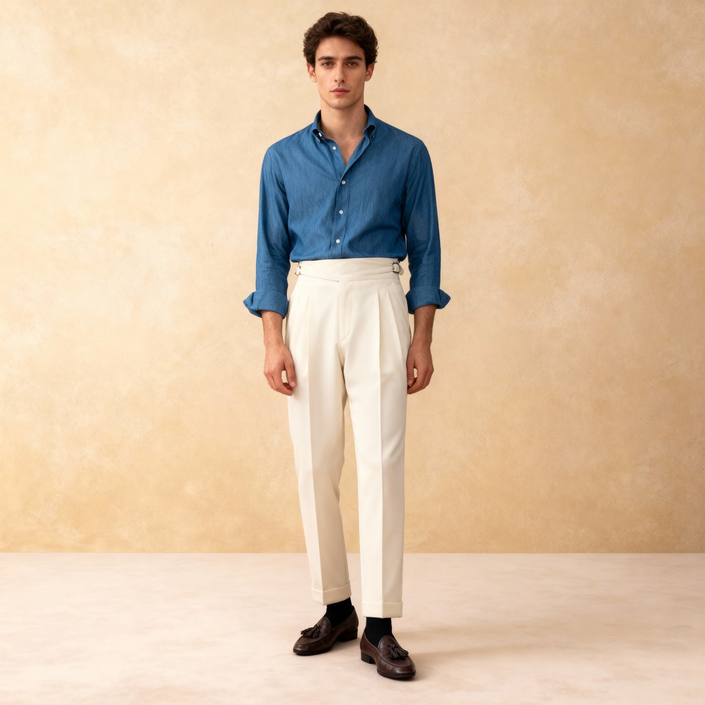Italian Naples High Waist  Trousers