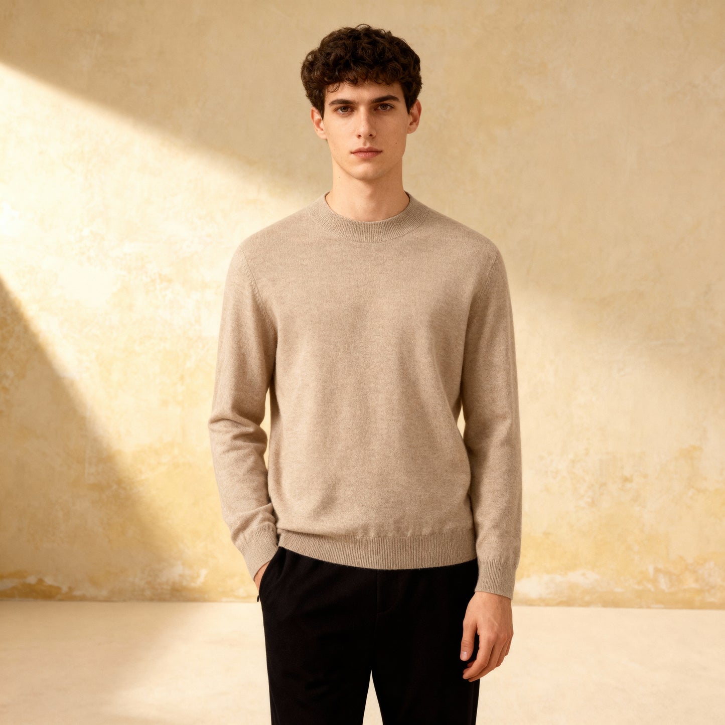 100% Merino Collar Bottom Shirt