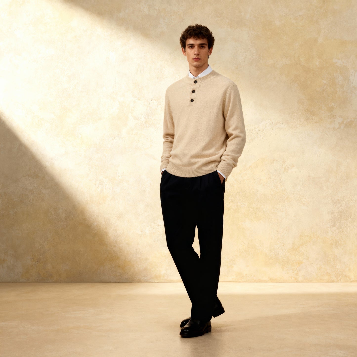 100% Merino Wool Sweater Knitted Pullover